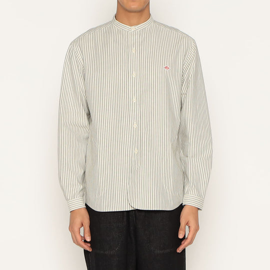 MEN'S OXFORD BAND COLLAR SHIRT PATTERN