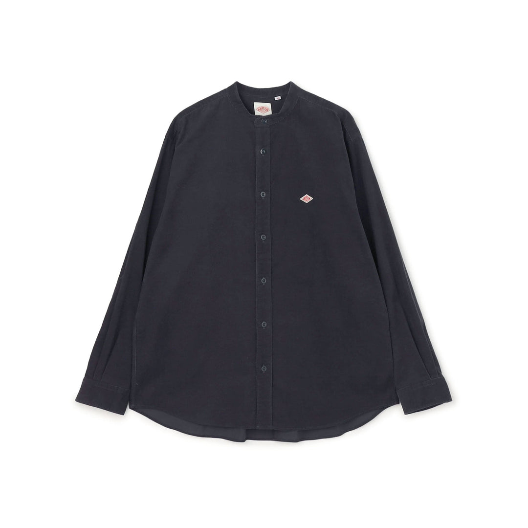 MEN'S CORDUROY BAND COLLAR SHIRT