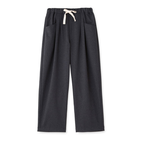 MEN'S POLYESTER FLANNEL 2TUCK EASY PANTS