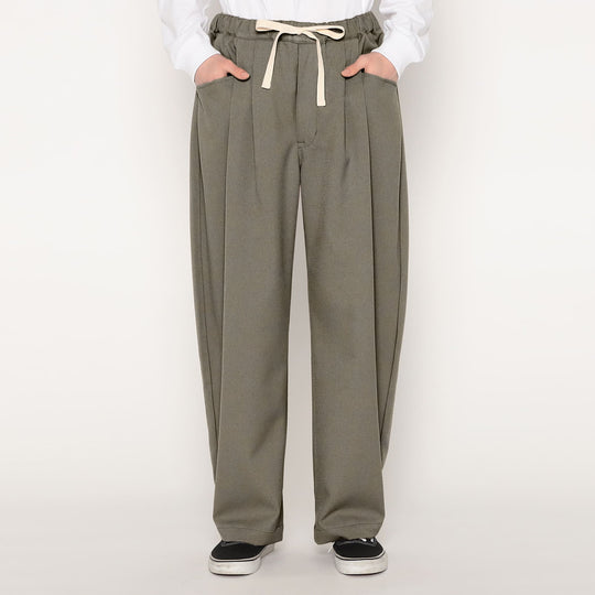 MEN'S POLYESTER FLANNEL 2TUCK EASY PANTS