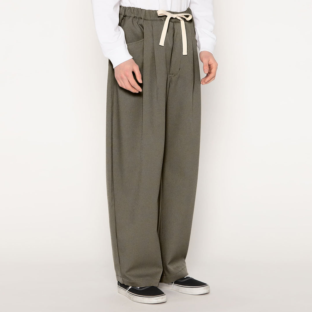 MEN'S POLYESTER FLANNEL 2TUCK EASY PANTS