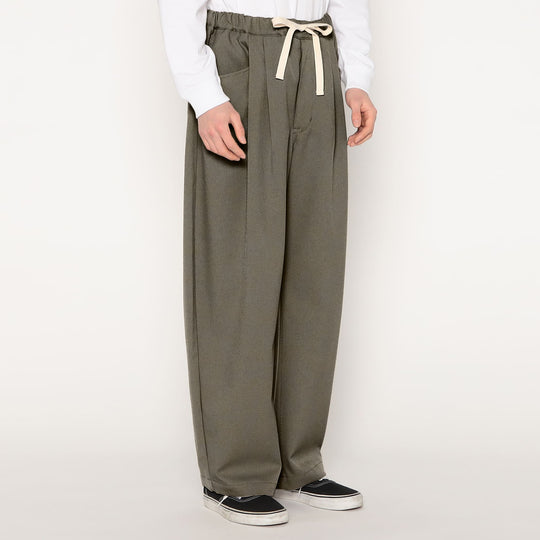 MEN'S POLYESTER FLANNEL 2TUCK EASY PANTS