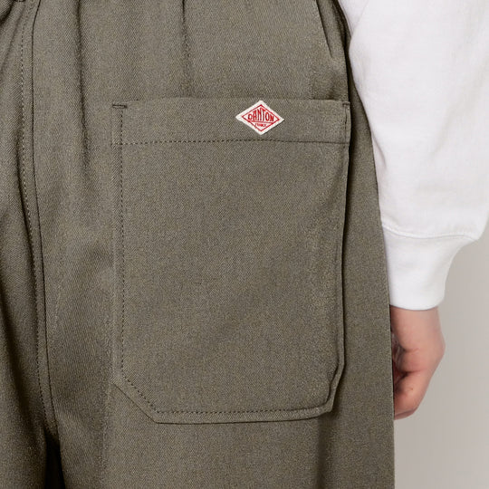 MEN'S POLYESTER FLANNEL 2TUCK EASY PANTS