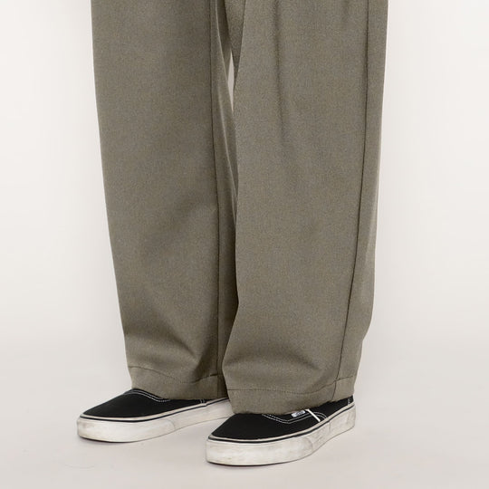 MEN'S POLYESTER FLANNEL 2TUCK EASY PANTS