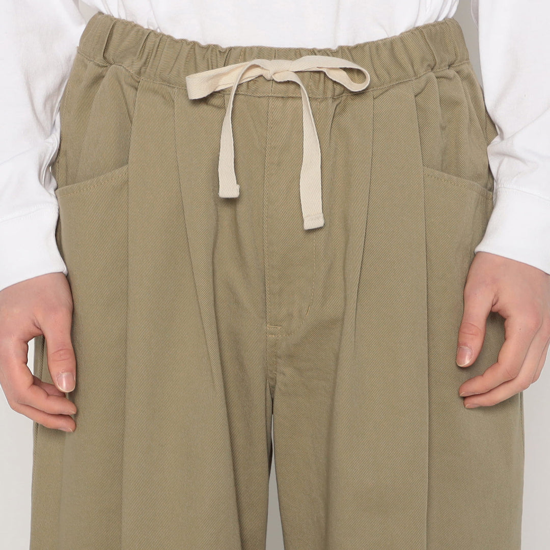 MEN'S HEAVY TWILL 2TUCK EASY PANTS