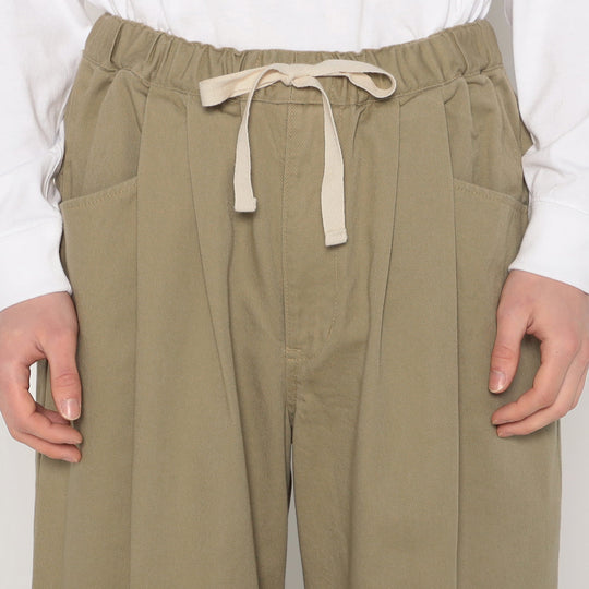 MEN'S HEAVY TWILL 2TUCK EASY PANTS