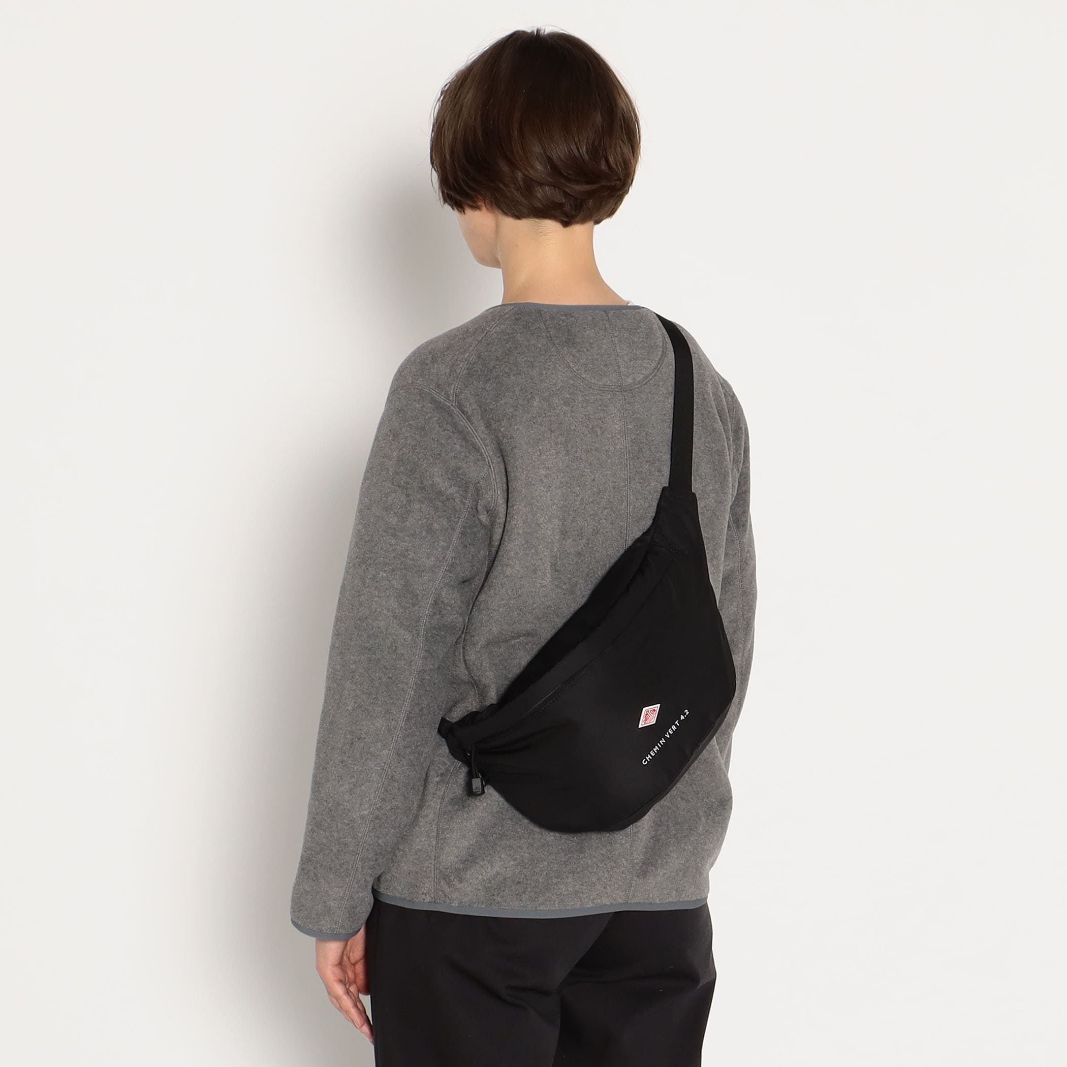 美品 danton POLYESTER TAFFETA SLING BAG DANTON POLYESTER TAFFETA SLING BAG [CHEMIN VERT 8.4]