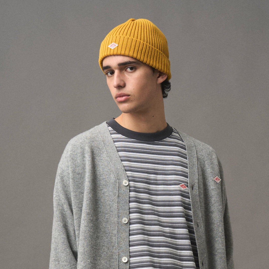 WOOL RIB KNIT BEANIE