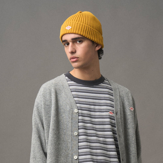 WOOL RIB KNIT BEANIE