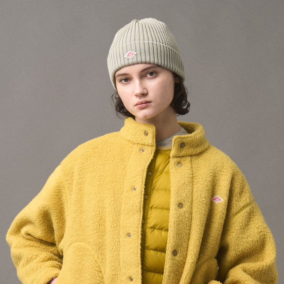 WOOL RIB KNIT BEANIE