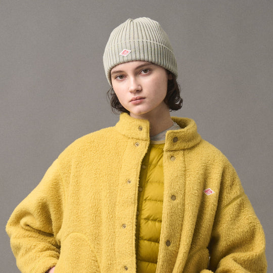 WOOL RIB KNIT BEANIE