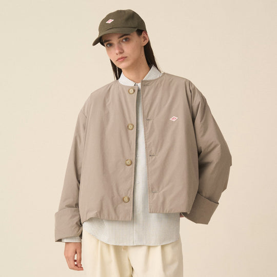 Women's Insulation Collarless Wide Jacket