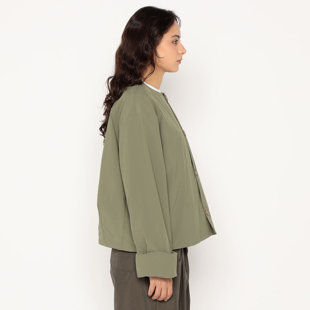 Women's Insulation Collarless Wide Jacket