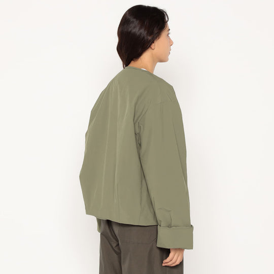 Women's Insulation Collarless Wide Jacket