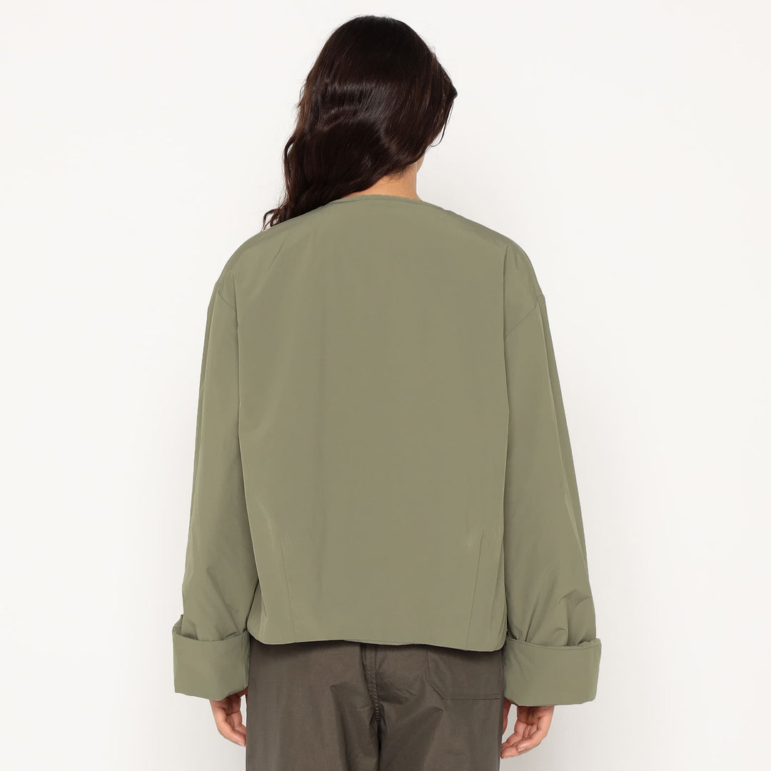 Women's Insulation Collarless Wide Jacket