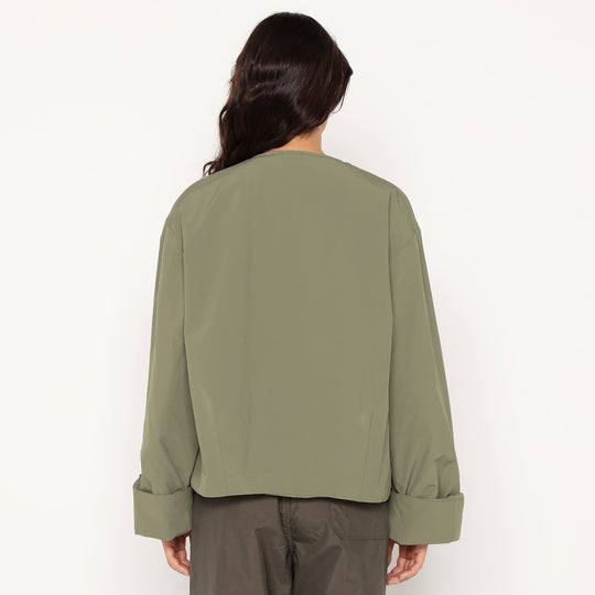 Women's Insulation Collarless Wide Jacket