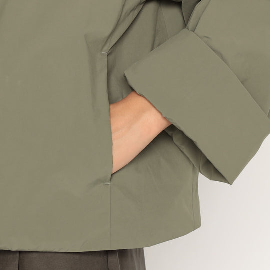 Women's Insulation Collarless Wide Jacket