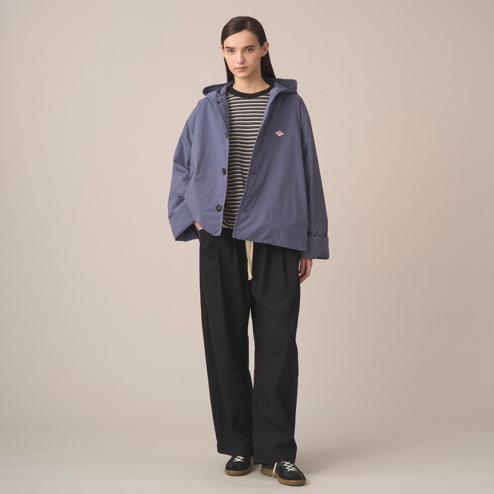 DANTON Women's Insulation Hooded Wide Jacket