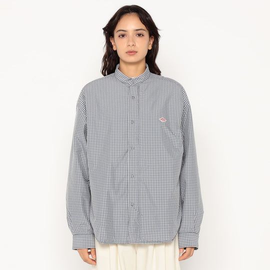 Women's Insulation Stand Collar Shirt Jacket Plaid