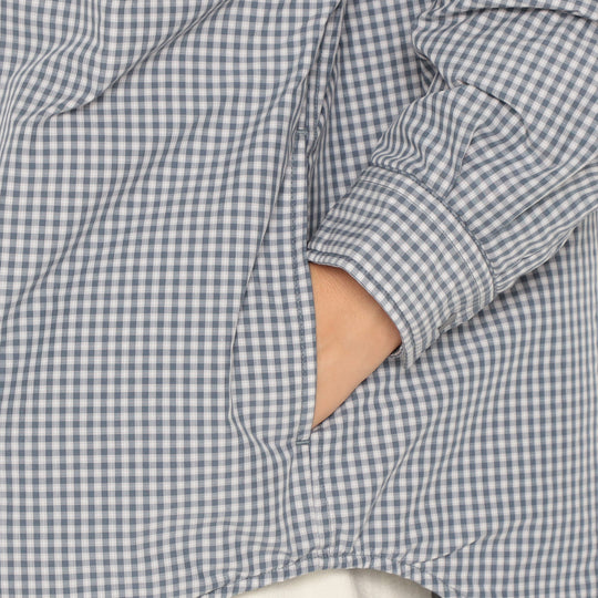 Women's Insulation Stand Collar Shirt Jacket Plaid