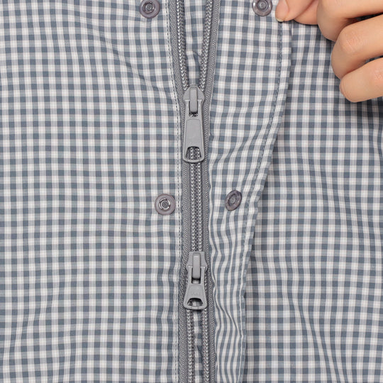 Women's Insulation Stand Collar Shirt Jacket Plaid