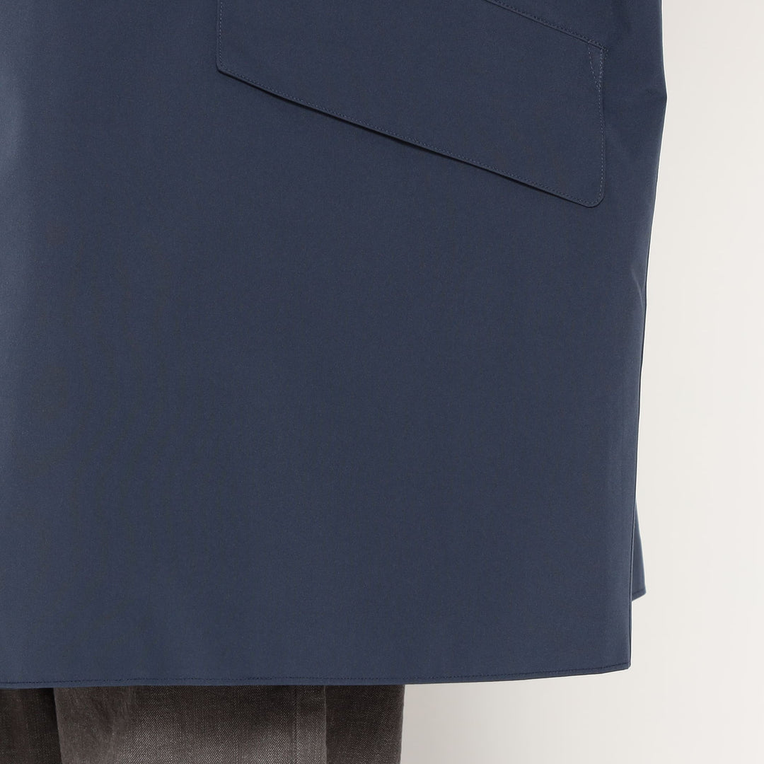 Women's 3-Layer Cloth Hooded Balmacaan Coat