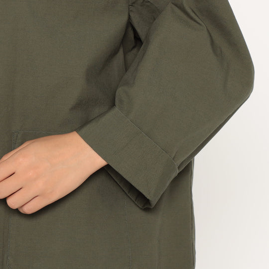 Women's Downproof Collarless Short Jacket