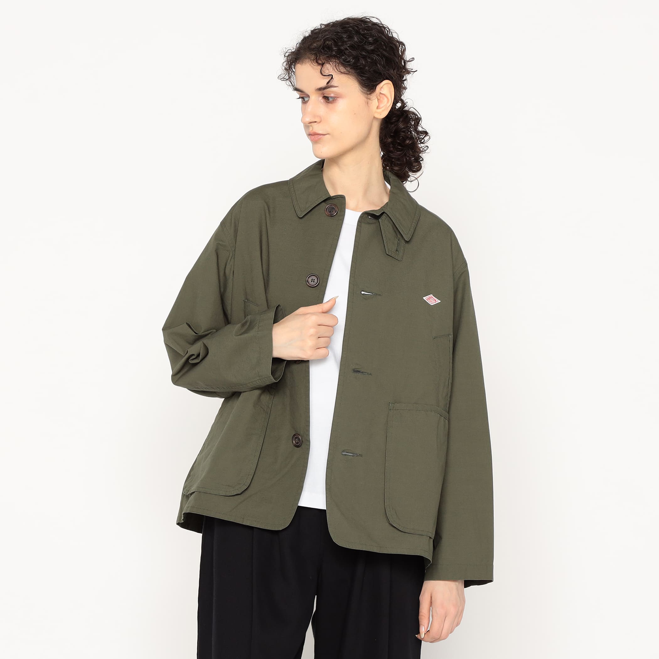 DANTON オリーブジャケット サイズ34 DANTON Women's Downproof Work Jacket