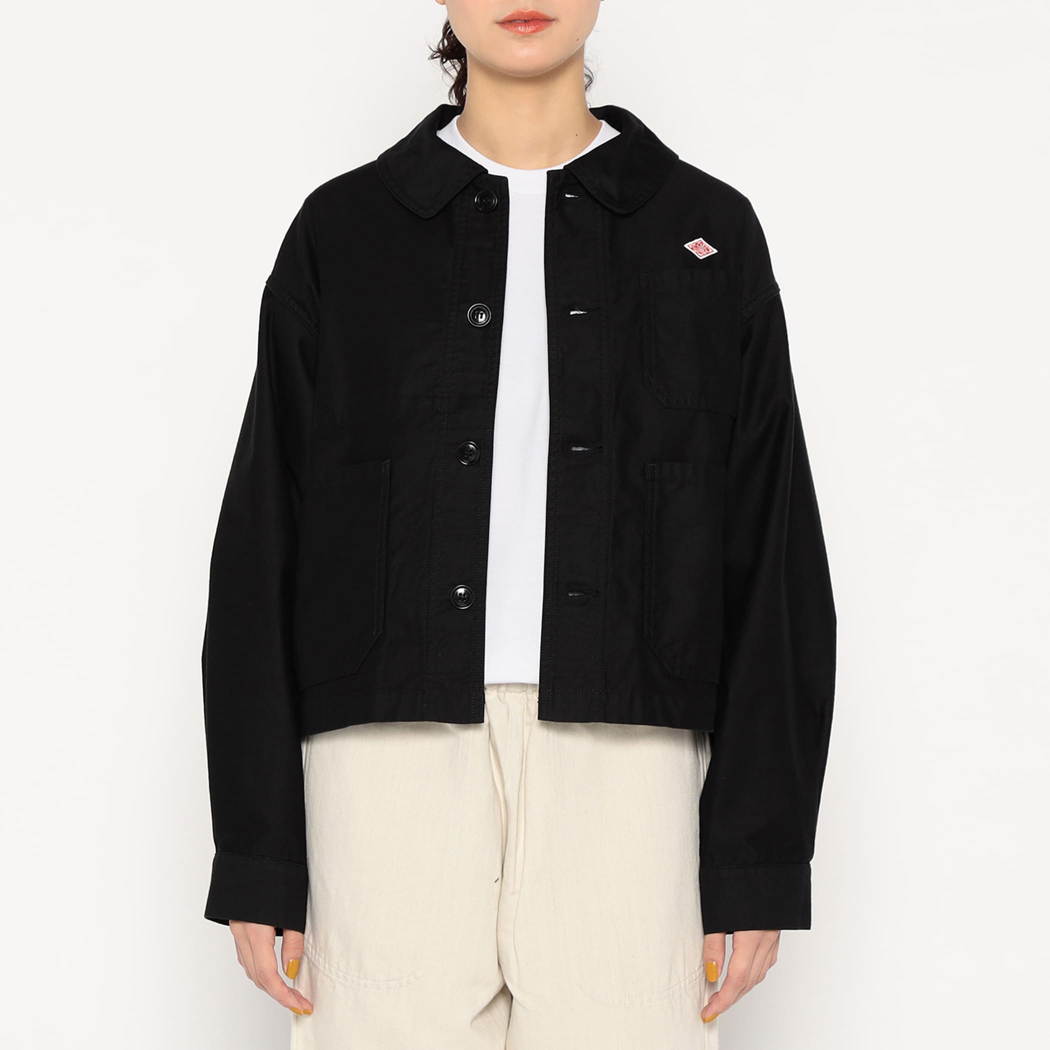 DANTON Women's Moleskin Wide Coverall Jacket