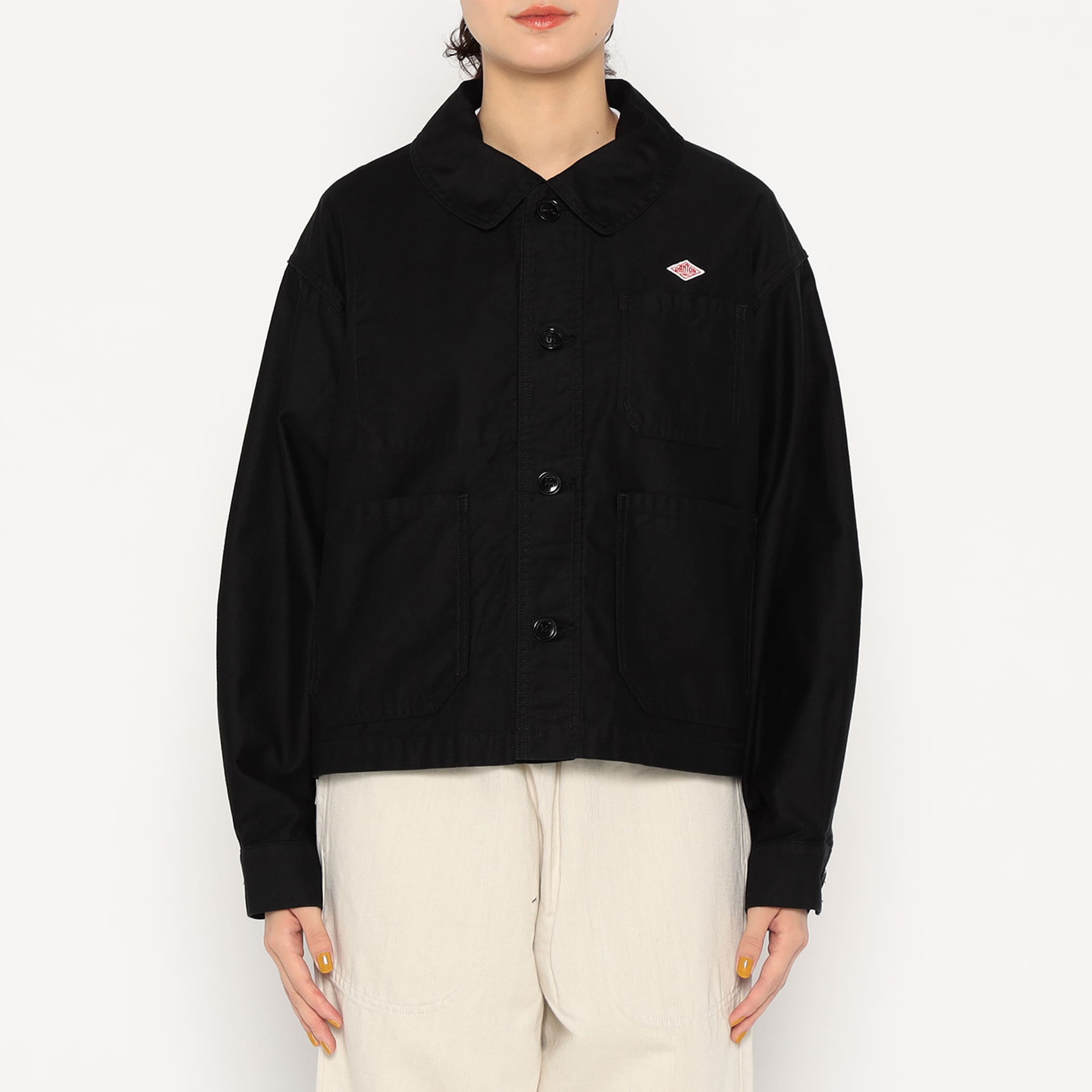 DANTON Women's Moleskin Wide Coverall Jacket