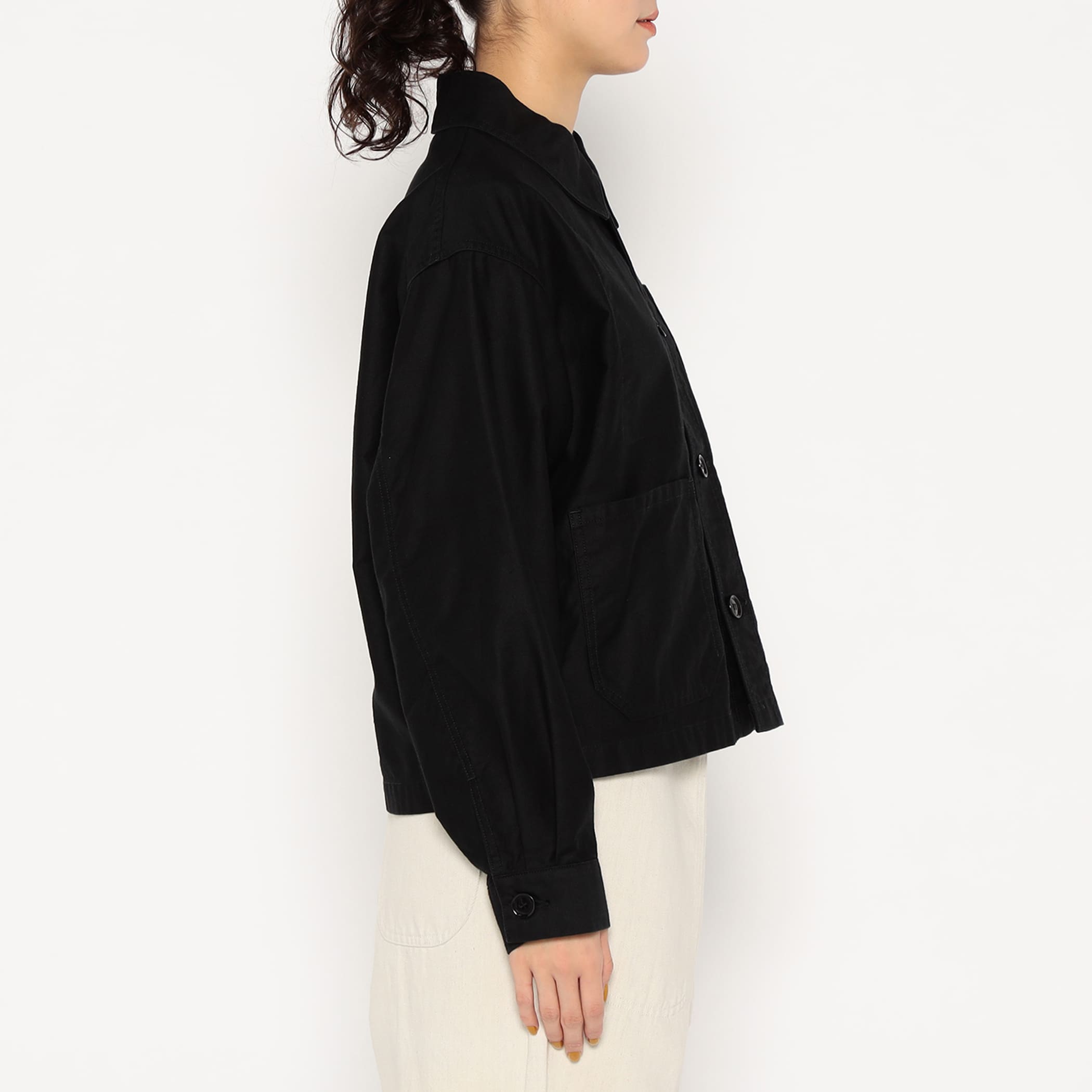 DANTON Women's Moleskin Wide Coverall Jacket