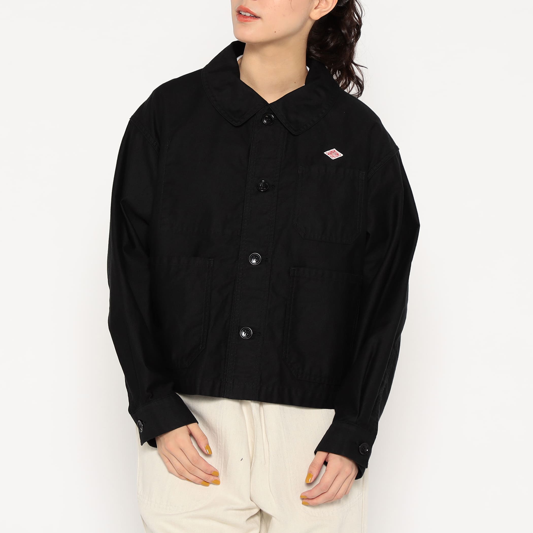 DANTON Women's Moleskin Wide Coverall Jacket