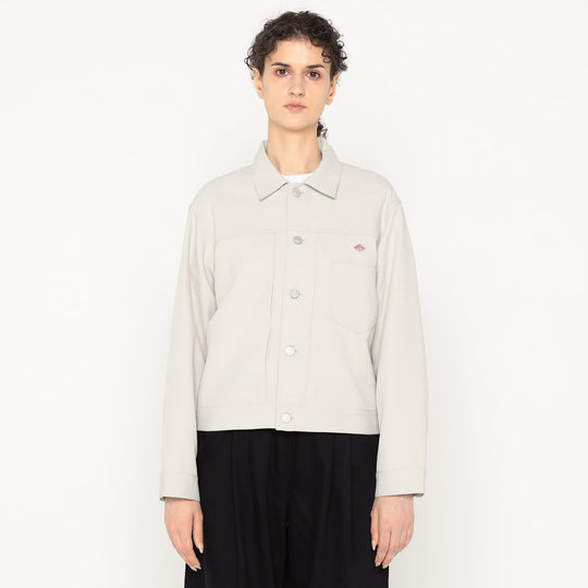 Women's Polyester Twill Jeans Jacket Style Shirt Blouson