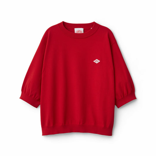 Women's Jersey Knit Half Sleeve Crew Neck Pullover