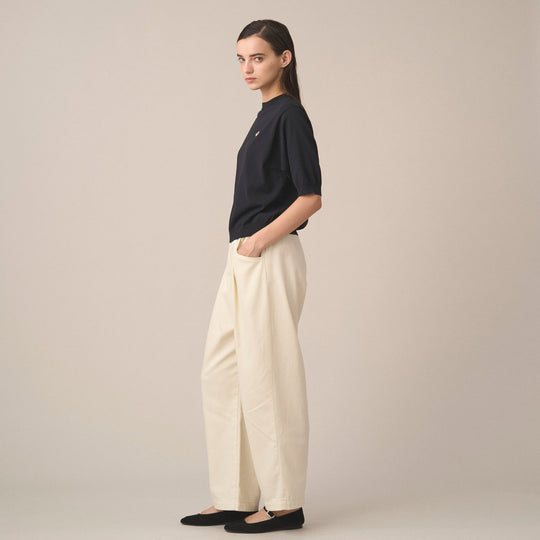 Women's Jersey Knit Half Sleeve Crew Neck Pullover