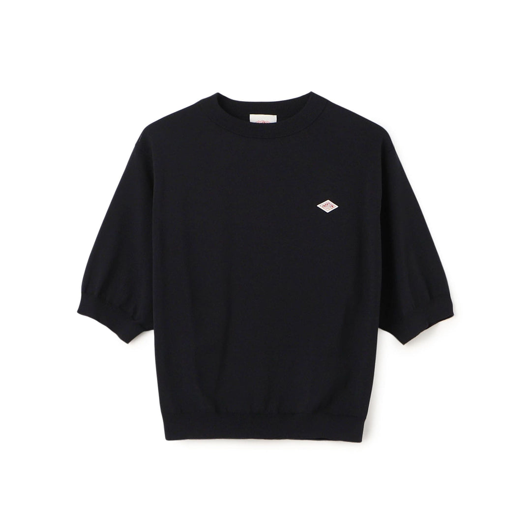 Women's Jersey Knit Half Sleeve Crew Neck Pullover