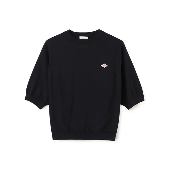 Women's Jersey Knit Half Sleeve Crew Neck Pullover