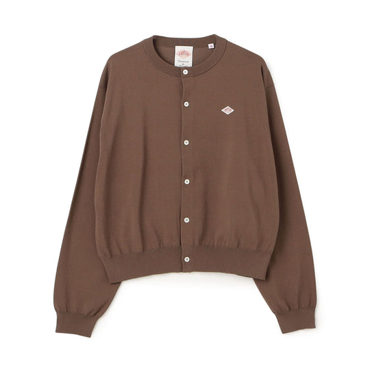 Women's Jersey Knit Crew Neck Cardigan