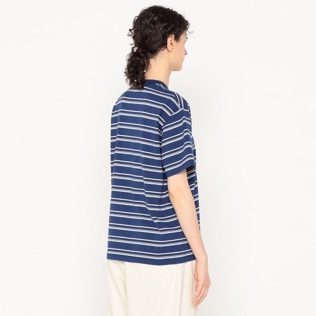 Women's Short Sleeve Pocket T-shirt Stripe