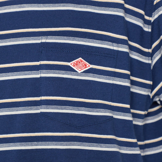 Women's Short Sleeve Pocket T-shirt Stripe