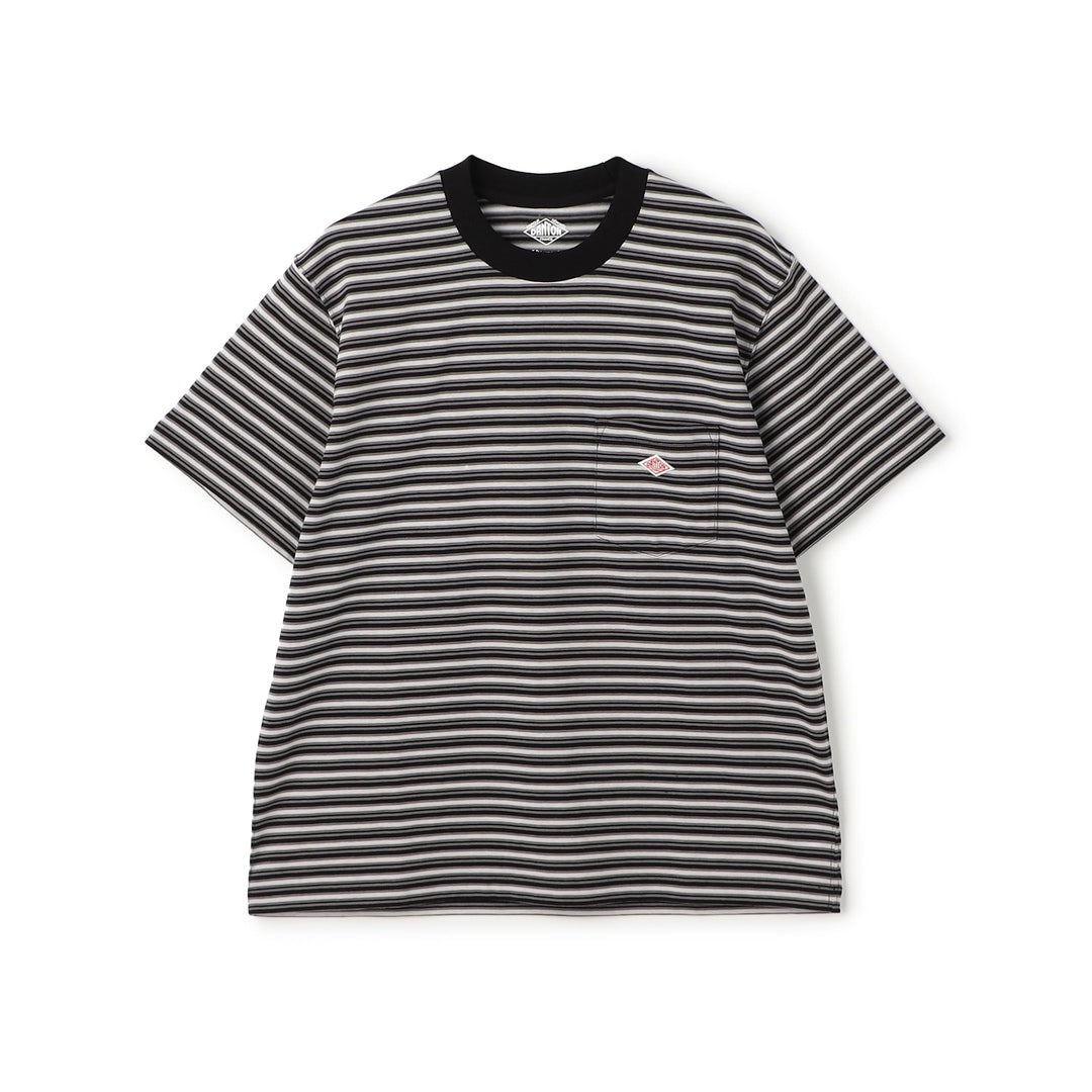 Women's Short Sleeve Pocket T-shirt Stripe