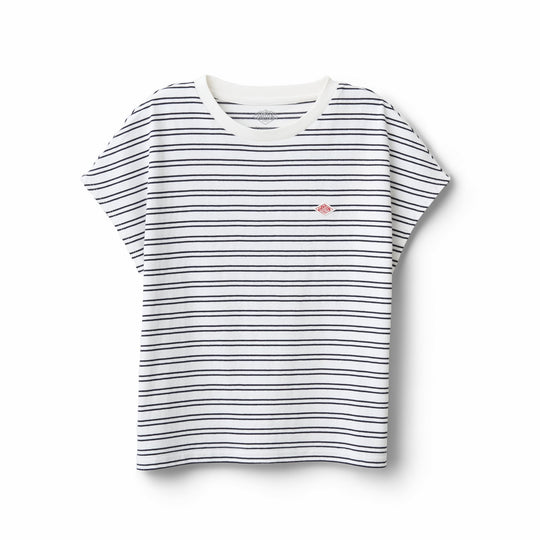 Women's Cotton Jersey Dolman Short T-shirt Stripe