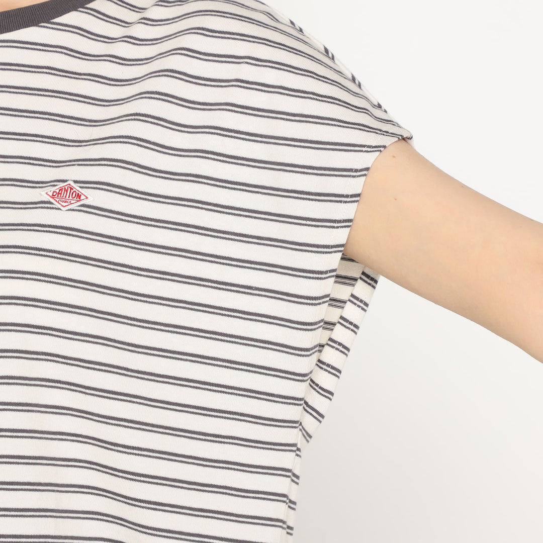 Women's Cotton Jersey Dolman Short T-shirt Stripe