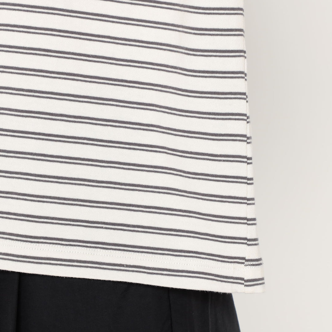 Women's Cotton Jersey Dolman Short T-shirt Stripe