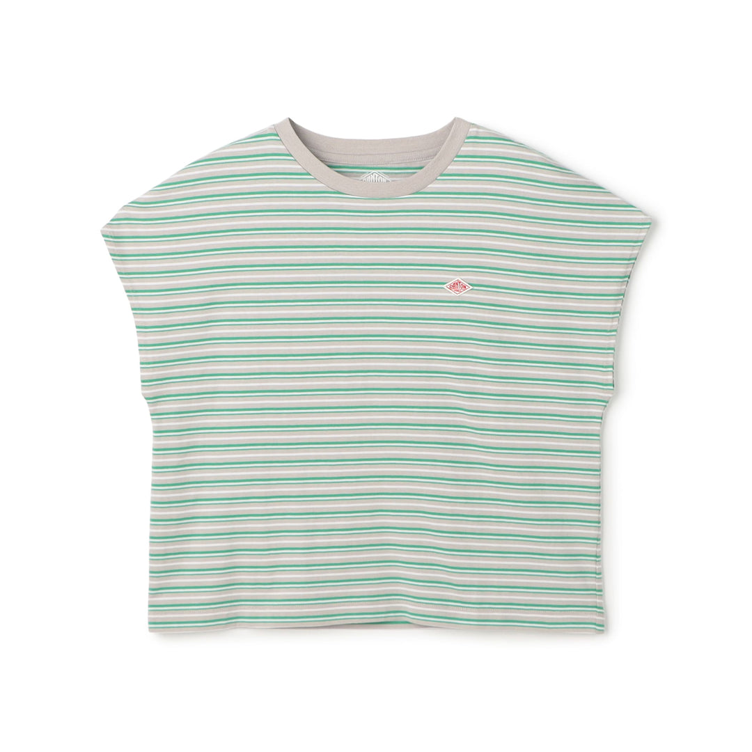 Women's Cotton Jersey Dolman Short T-shirt Stripe