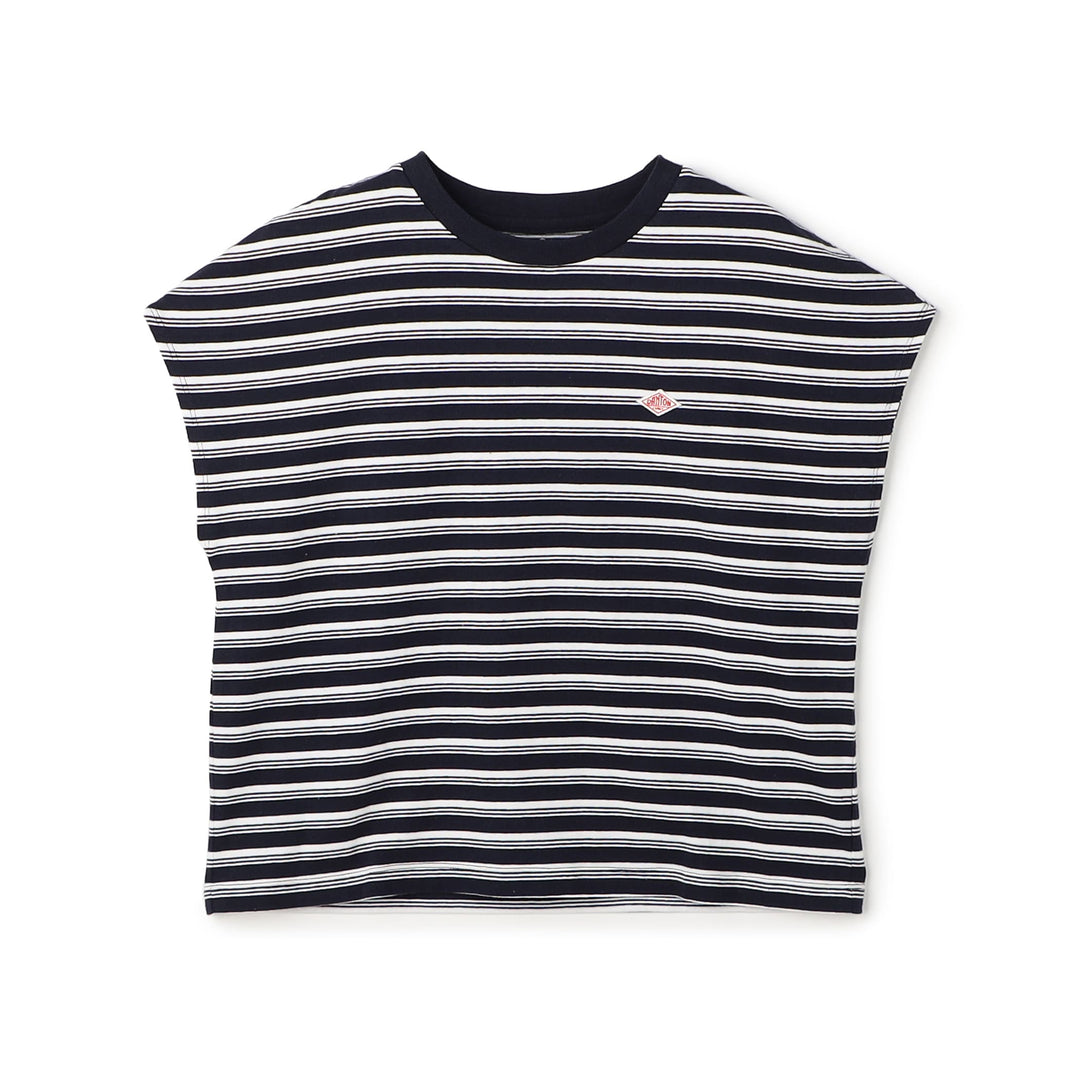 Women's Cotton Jersey Dolman Short T-shirt Stripe