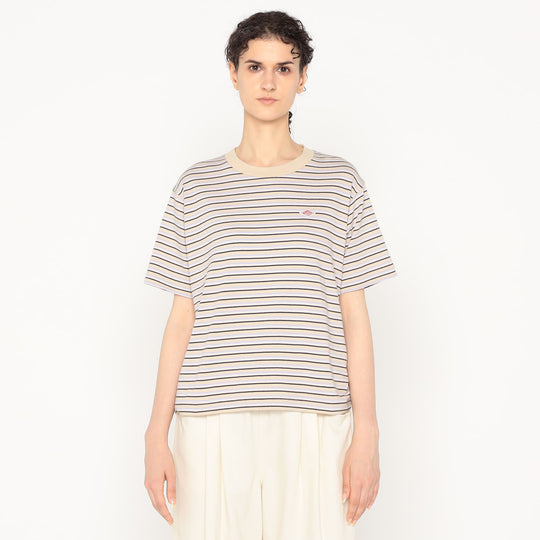 Women's Cotton Jersey Short T-shirt Stripe