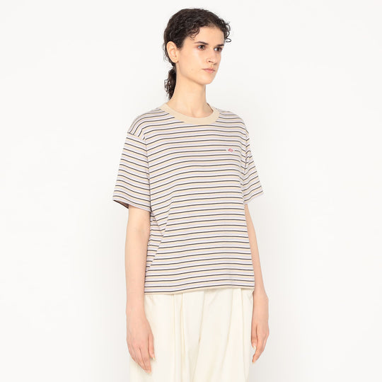 Women's Cotton Jersey Short T-shirt Stripe