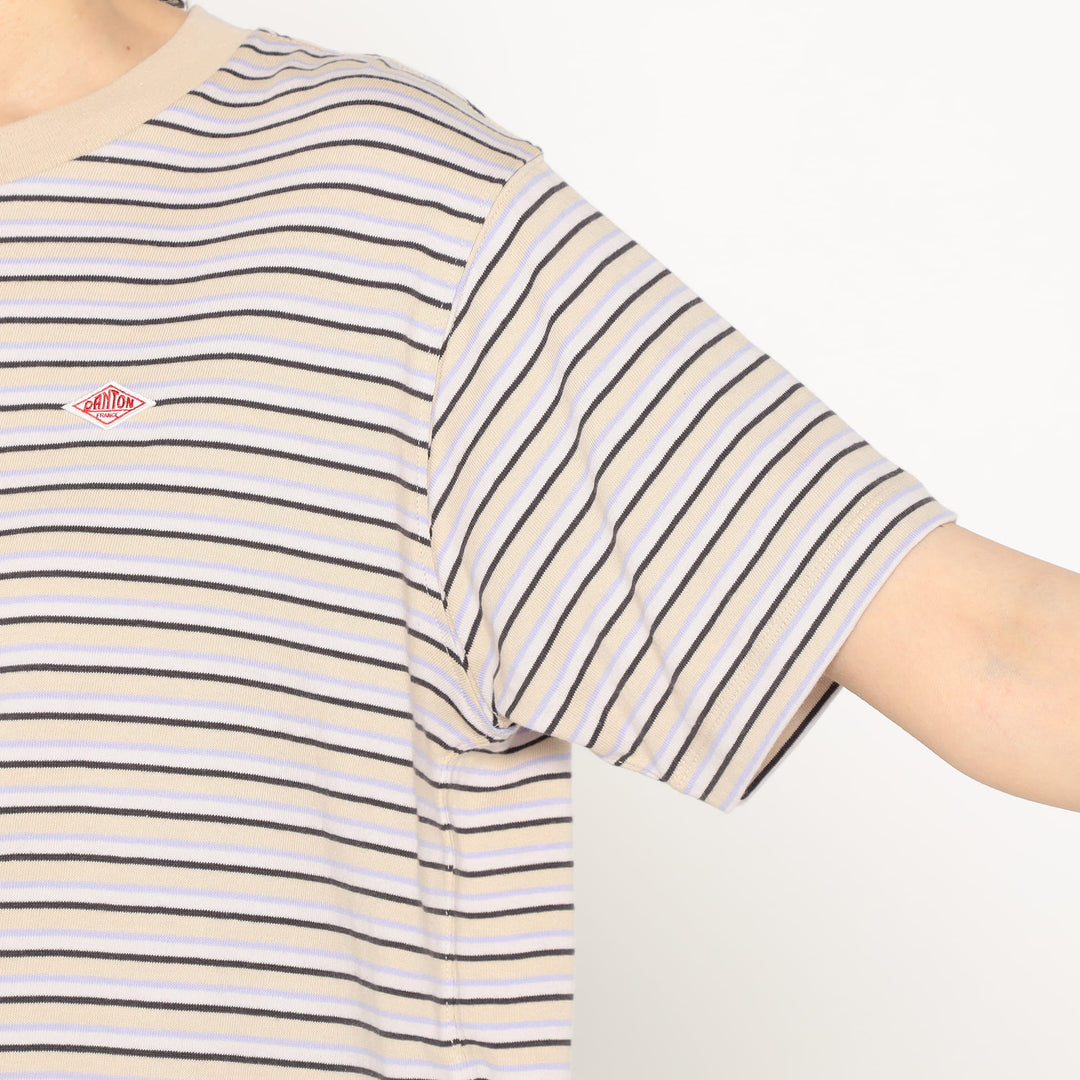 Women's Cotton Jersey Short T-shirt Stripe