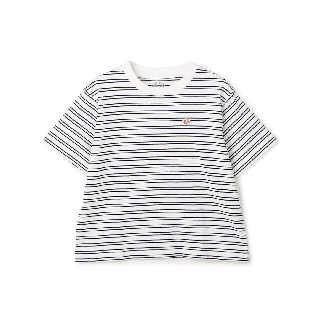 Women's Cotton Jersey Short T-shirt Stripe